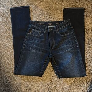 Men’s dark jeans never worn. 30x34. Outpost Makers
